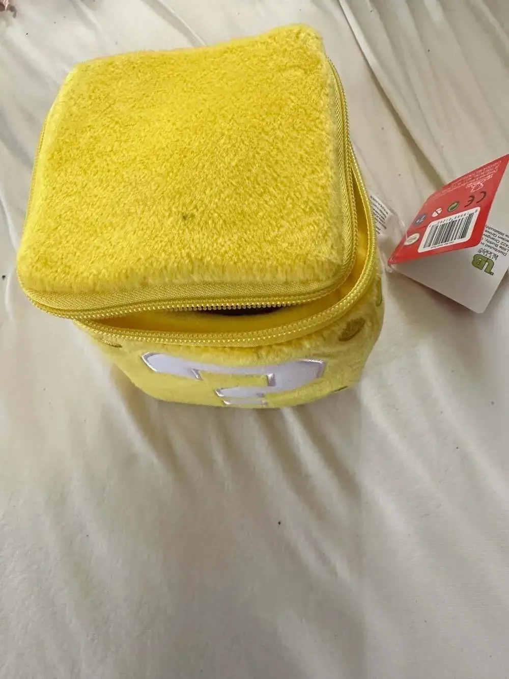 San-Ei Super Mario Coin Box Small Plush Zip Pouch